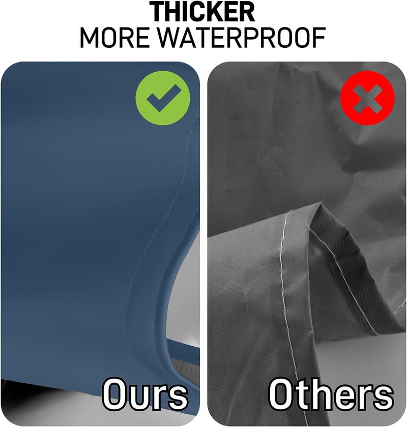 Vammcht Waterproof Apron with Comfortable Adjustable Bib Rubber Vinyl Dishwasher Heavy Duty Apron for Men Women Dishwashing - Image 3